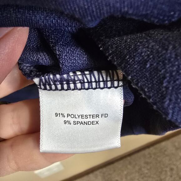 Men's Peter Millar Navy Blue Camo 1/4 Zip Golf Performance Pullover | Size XL - Picture 8 of 8